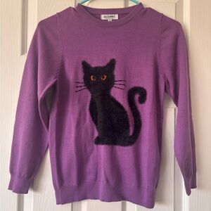 Girlhood By Little Stocking Co Cat Sweater